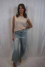 Camille Cashmere Top - Cream