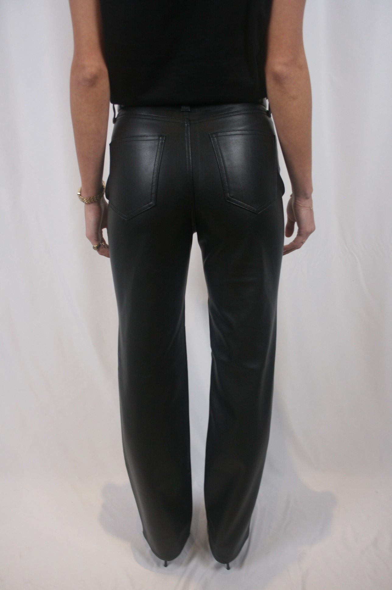 Cassie Super High Rise Straight - Slate Black