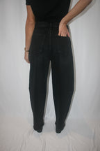 Eli High Rise Barrel Jean - Dark Midnight