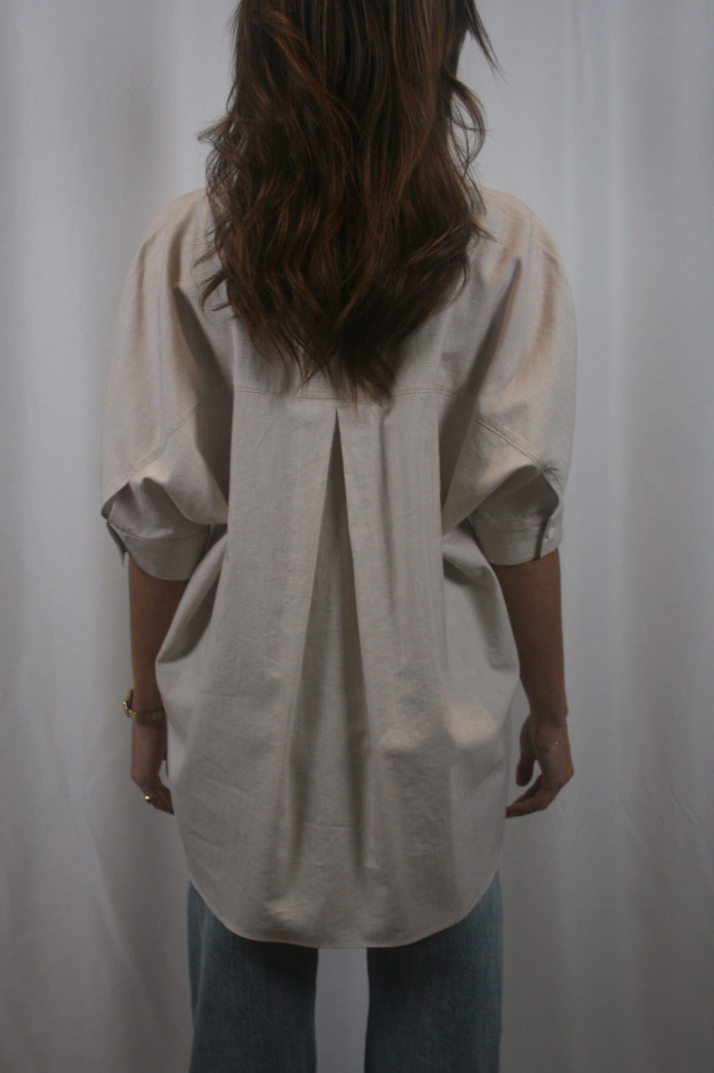 Gisele Relaxed Button Down - Multi Gardenia