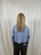 Aspen Cropped Half Zip - Azureous