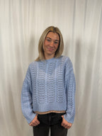 Tara Slouchy Crewneck - Azureous