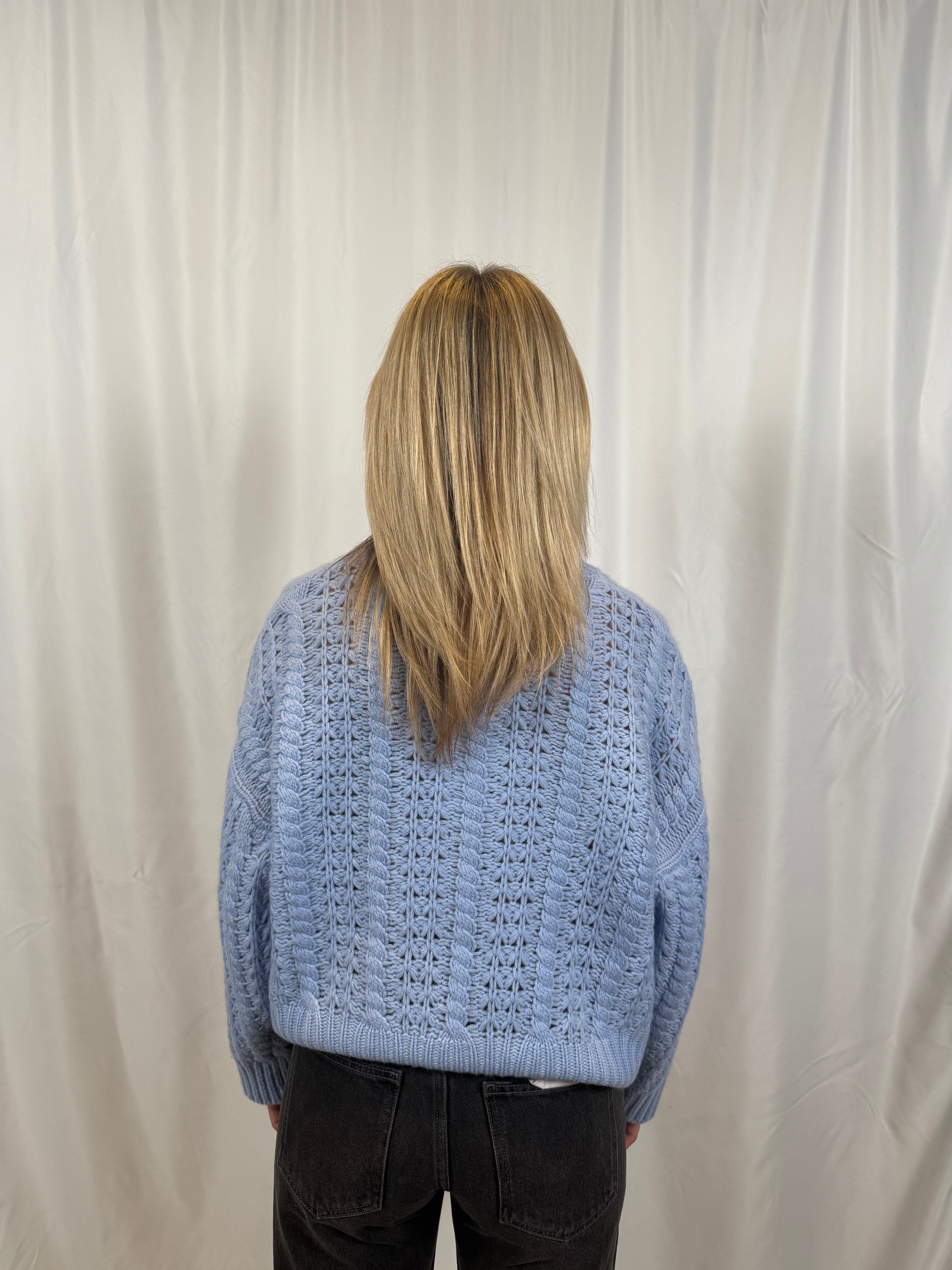 Tara Slouchy Crewneck - Azureous