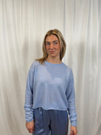 Lance Cropped Pullover - Azureous