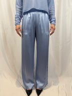 Brynn Pull On Silk Pant - Azureous