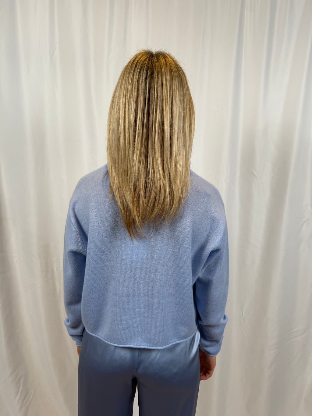 Lance Cropped Pullover - Azureous