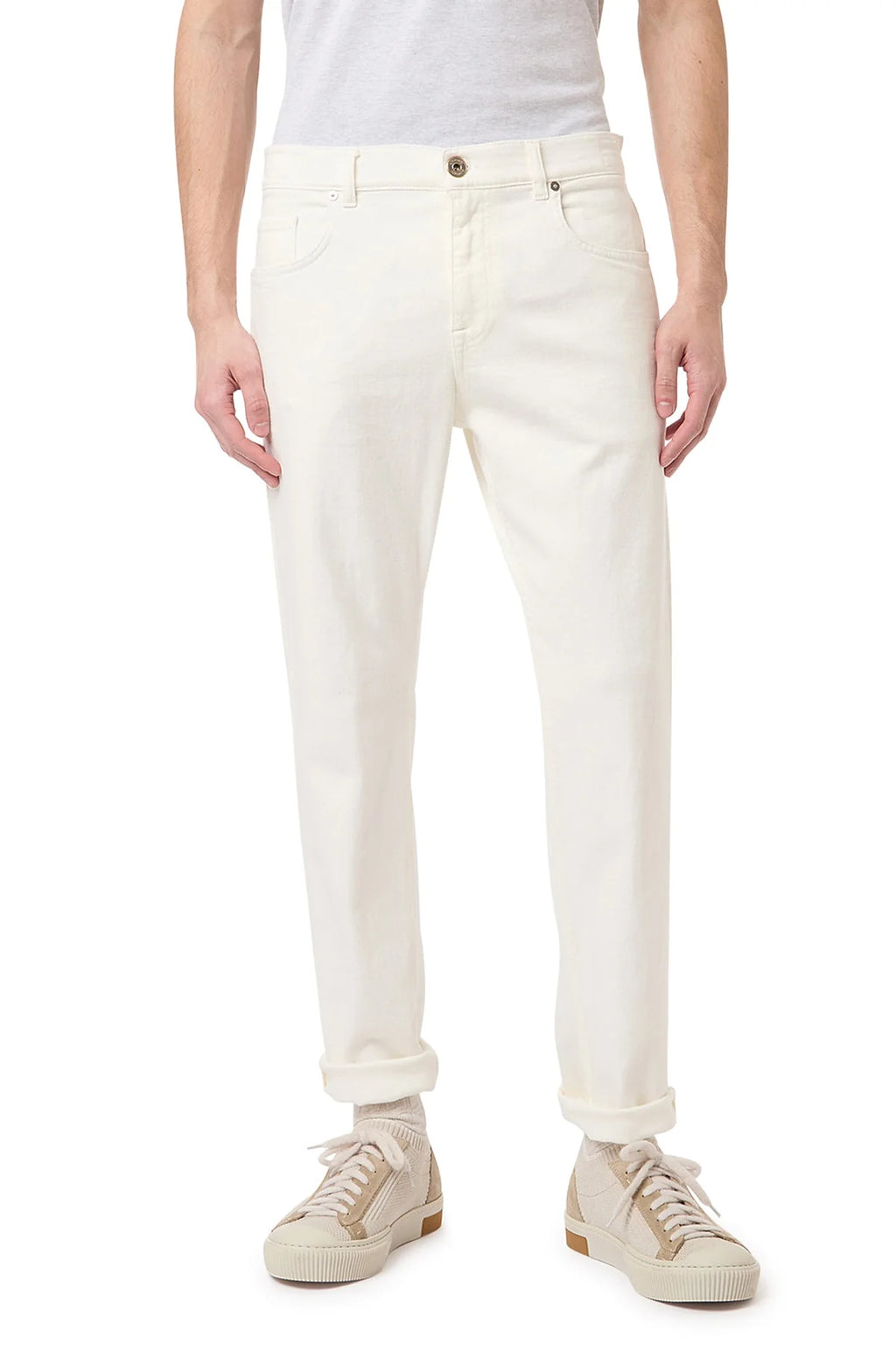 Eleventy 5 Pocket Denim Pant - Sand