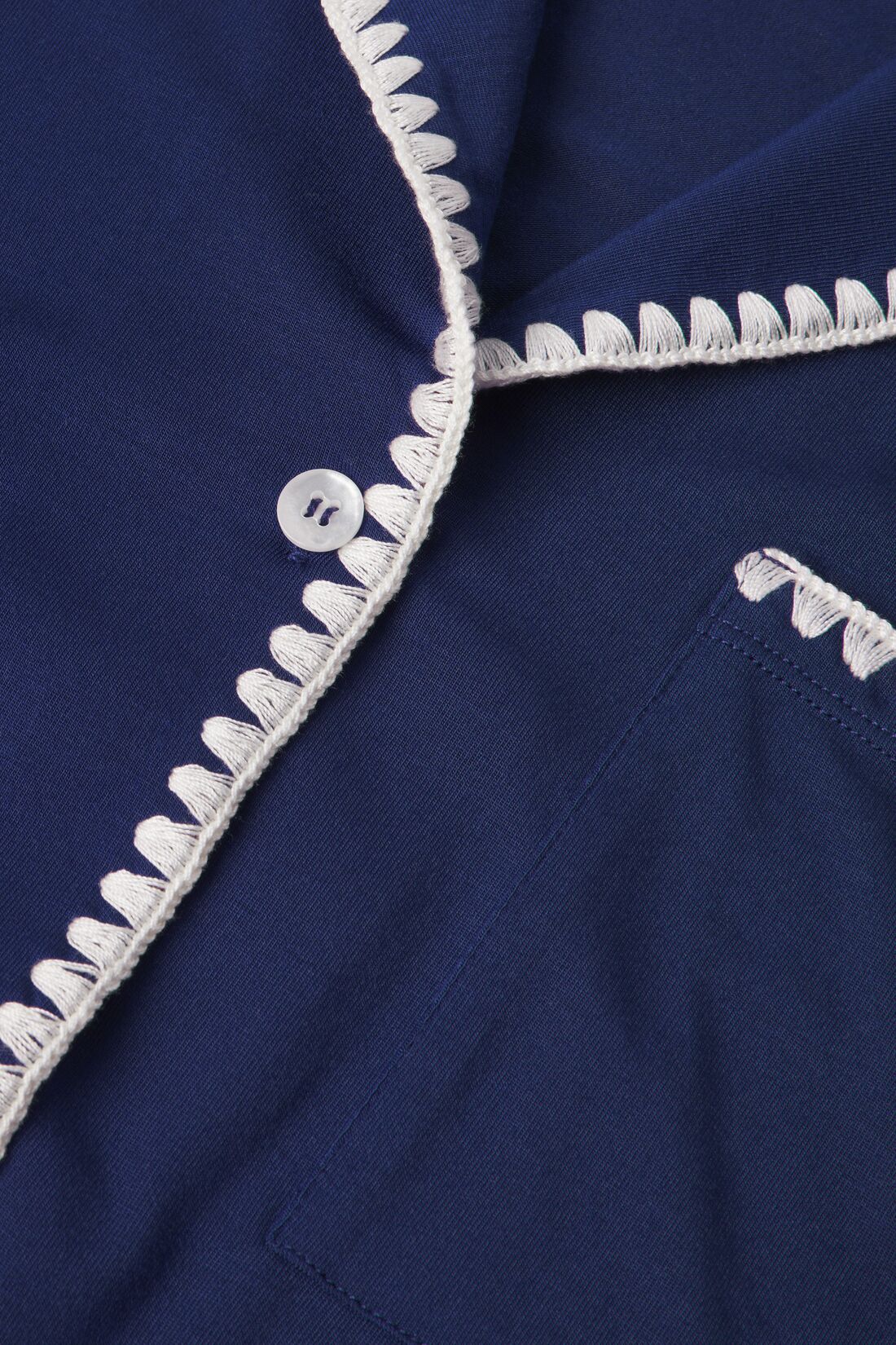 Frida Shortie PJ - Navy/Ivory