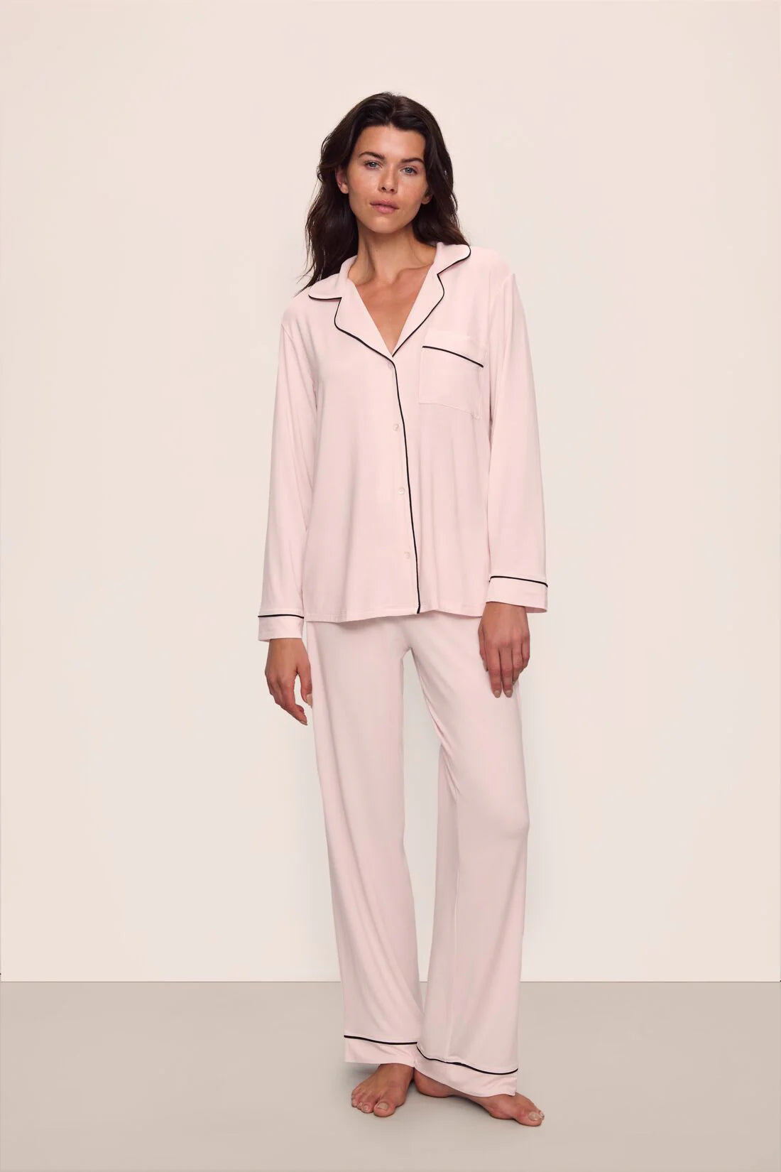 Gisele Long PJ - Sorbet Pink/Black