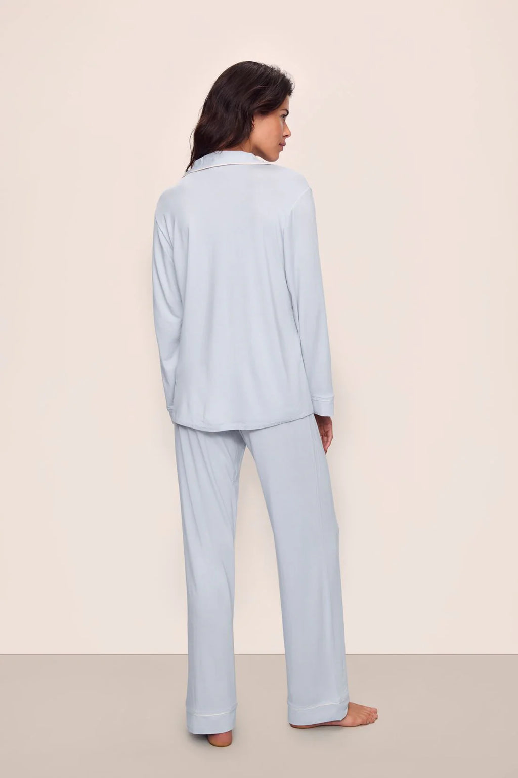 Gisele Long PJ - Ice Blue/Ivory