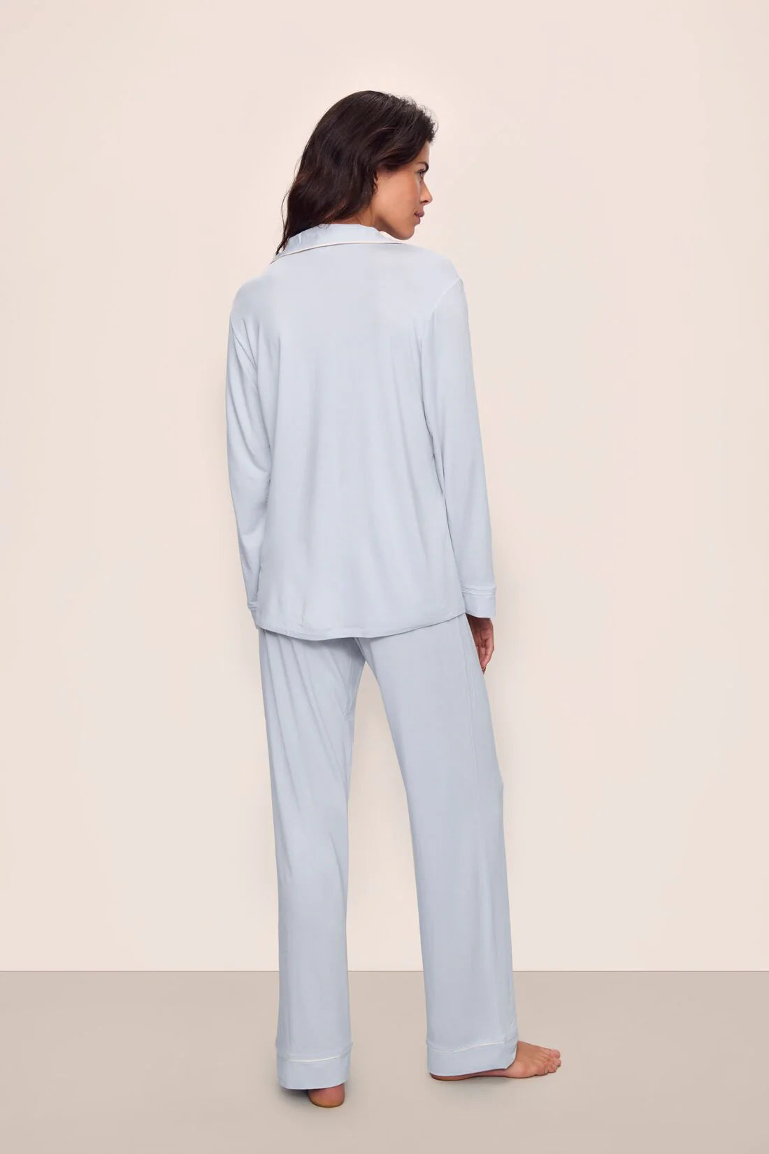 Gisele Long PJ - Ice Blue/Ivory