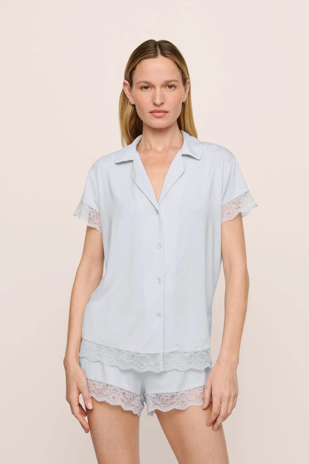 Malou Shortie PJ - Ice Blue