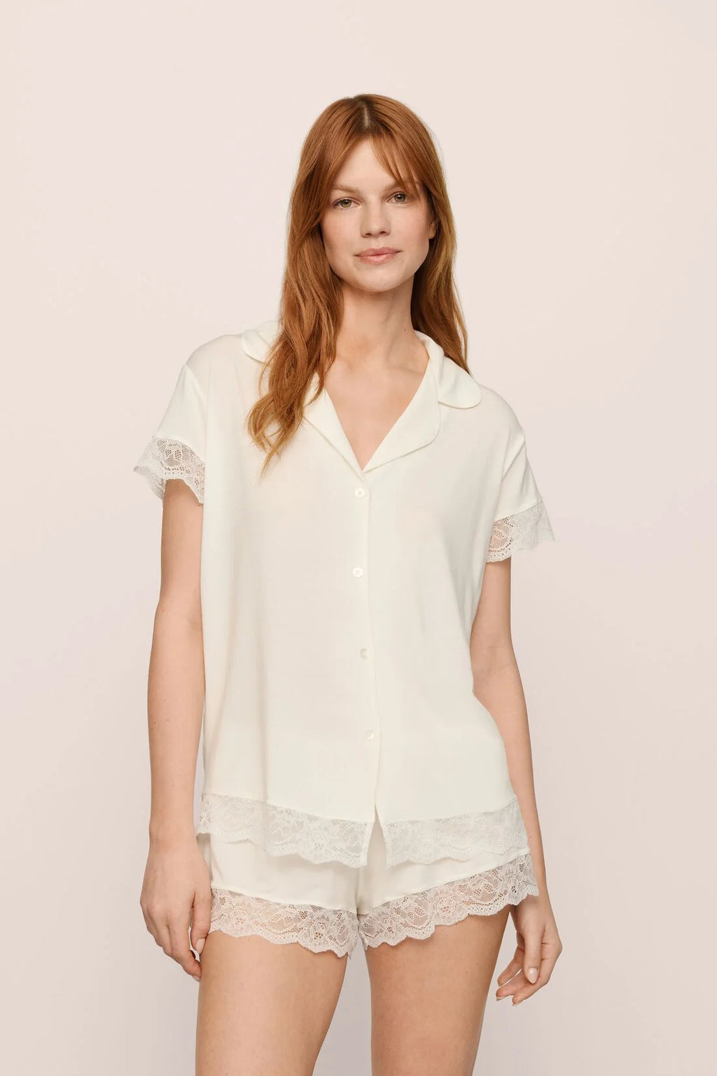 Malou Shortie PJ - Ivory