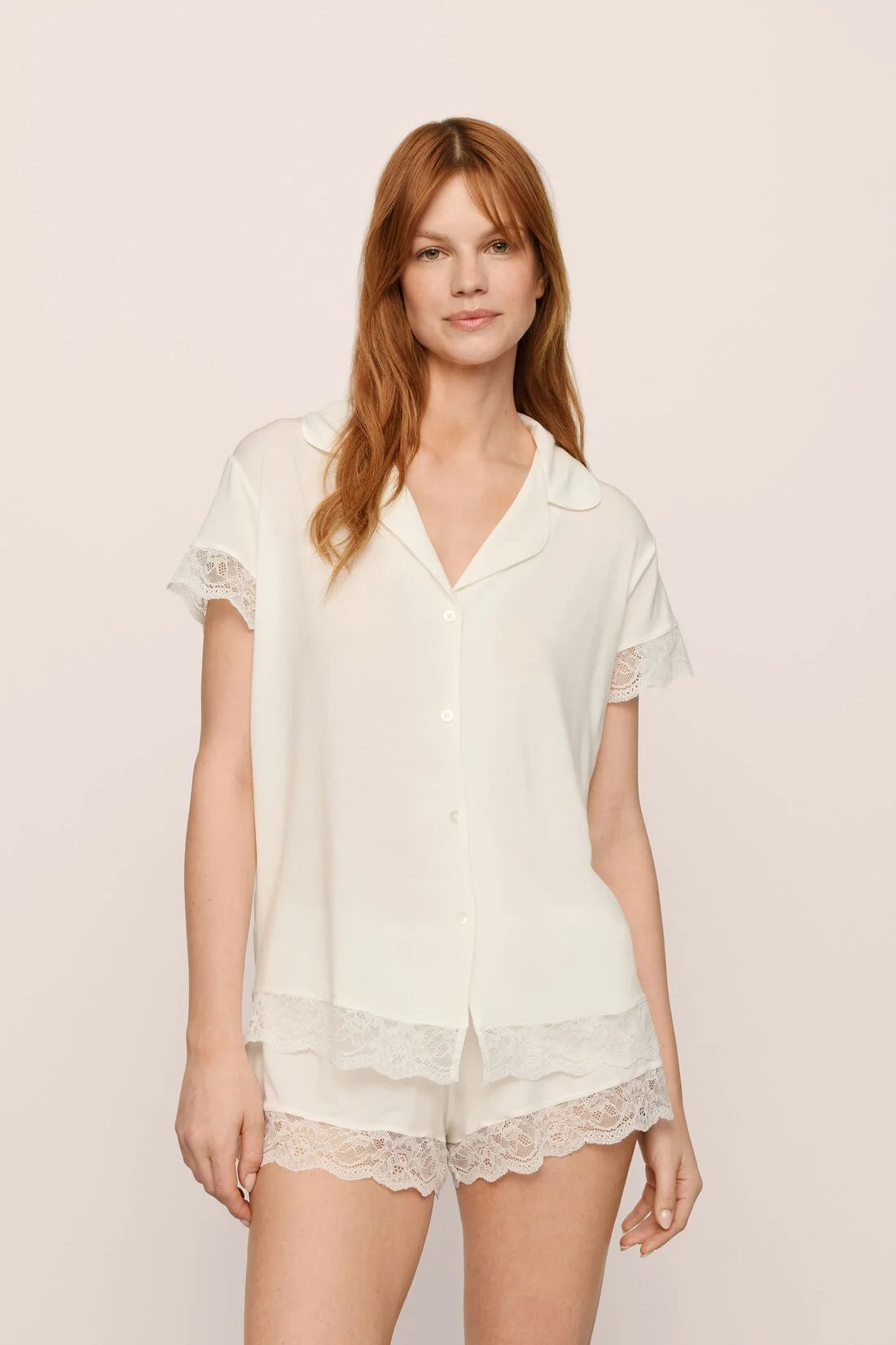 Malou Shortie PJ - Ivory
