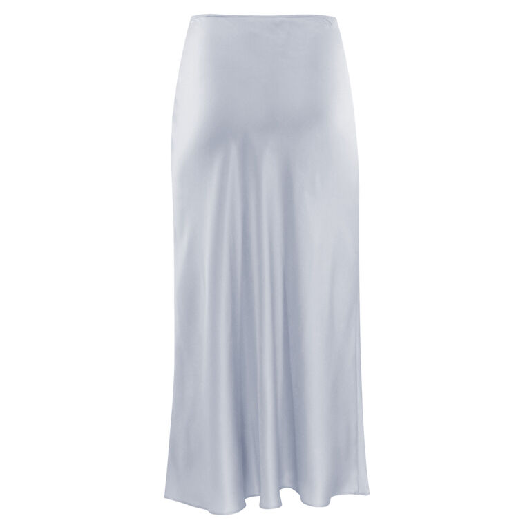 Miranda Scallop Silk Skirt - Skye