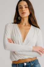 Cadiz Wrap Shirt - Gardenia