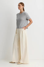 Kadri Cashmere Tee - Heather Grey