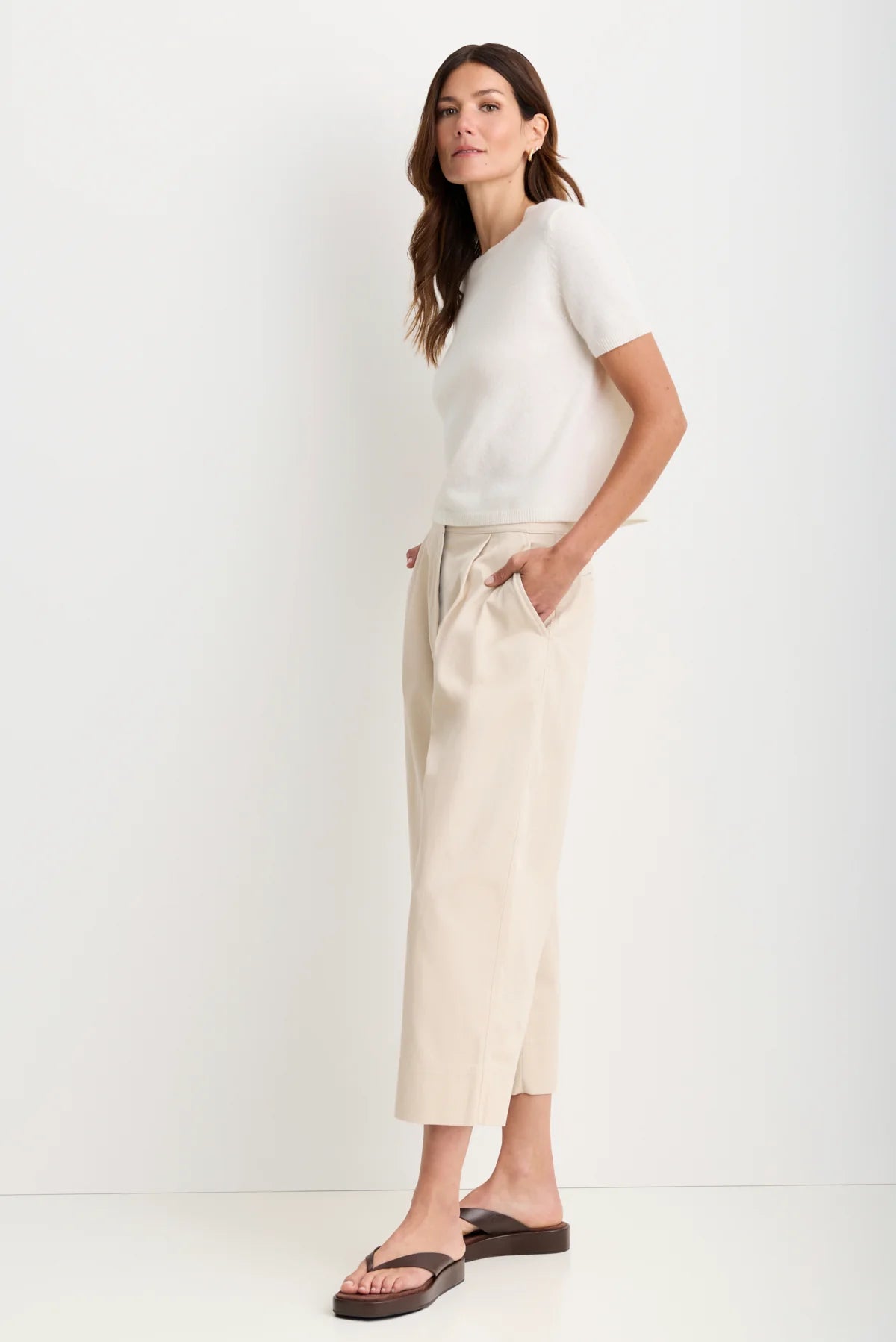 Kadri Cashmere Tee - Ivory