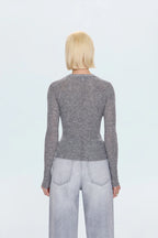 Juno Feather Weight Sweater - Heather Gray