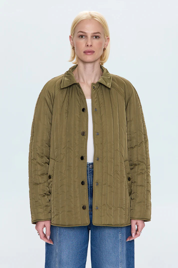 Sawyer Quilted Barn Jacket - Olive