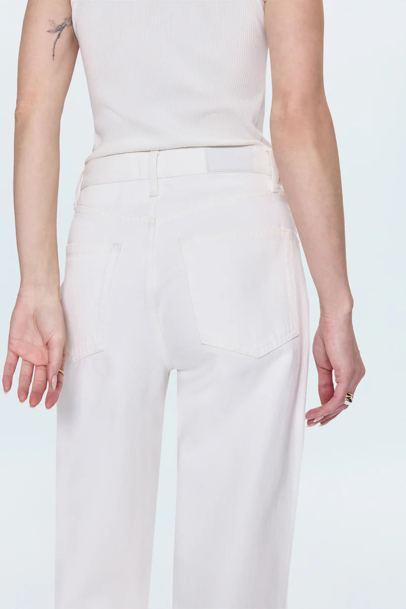 Tate High Rise Wide Leg Jean - Paper White