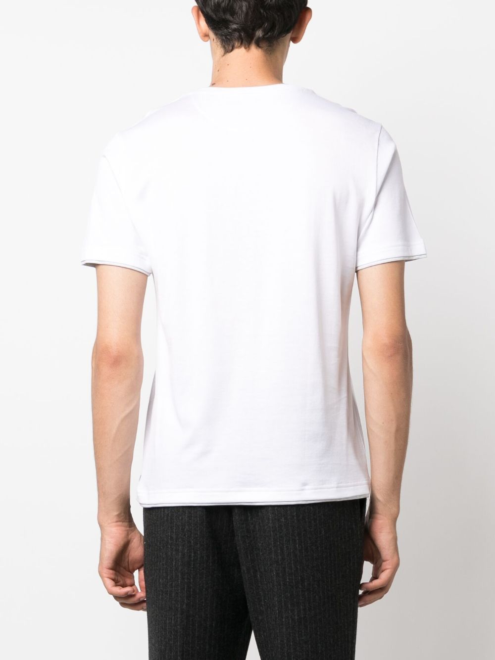 Eleventy Double-layer Trim T-Shirt - White
