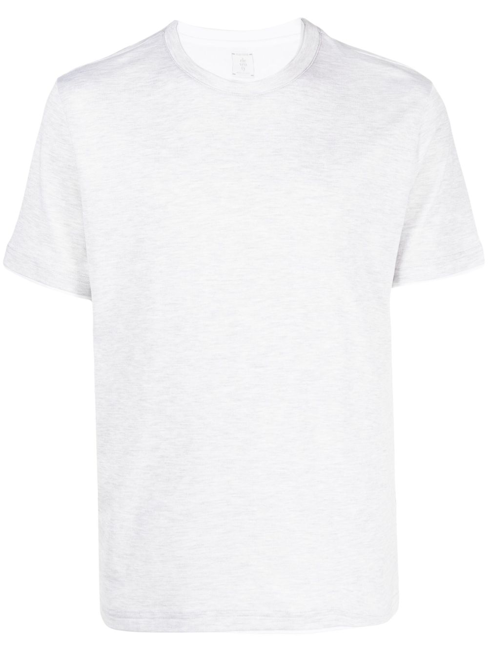 Eleventy Double-layer Trim T-Shirt - Grey