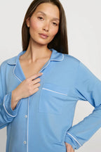 Gisele Long PJ - Summer Blue/White