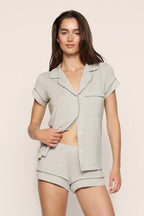 Gisele Shortie PJ - Geo Mod Desert Sage/Desert Sage