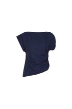 Elroy Top - Navy Manchester Pinstripe