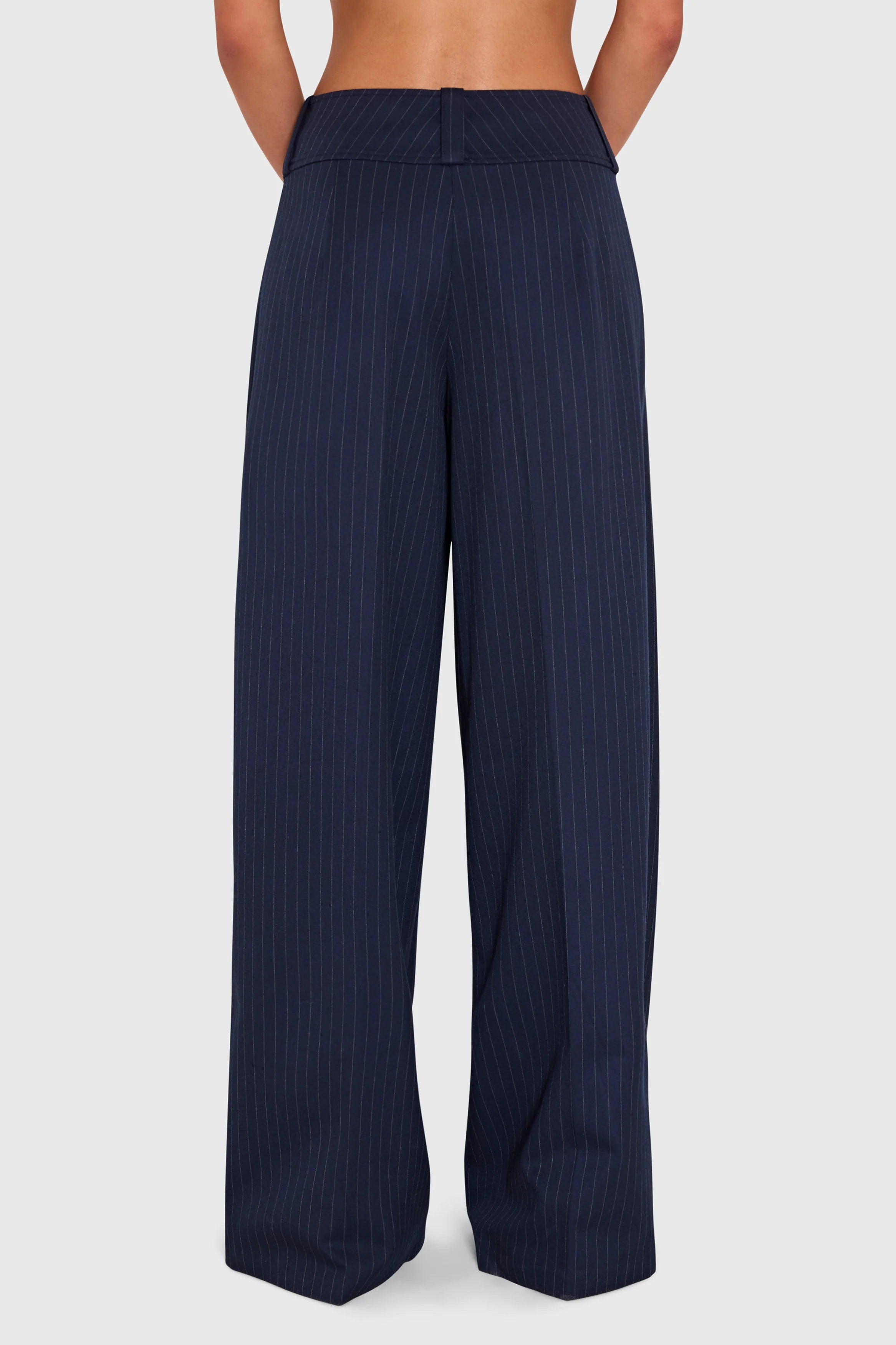 Noho Pants - Navy Manchester Pinstripe