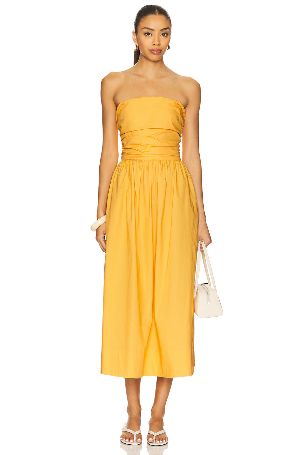 Florence Strappy Back Dress - Papaya