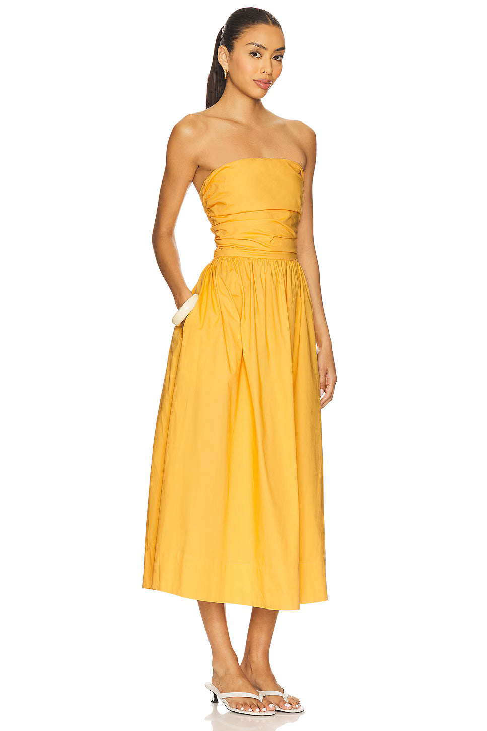 Florence Strappy Back Dress - Papaya