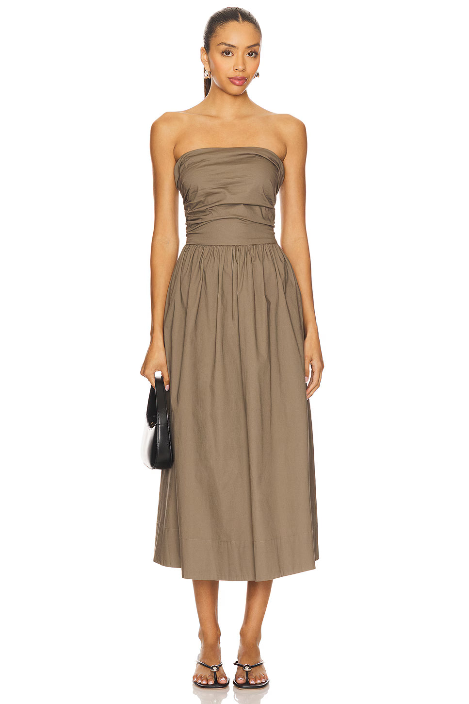 Florence Strappy Back Dress - Drift Wood