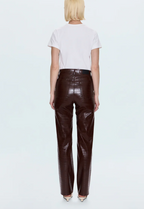 Cassie High Rise Pant - Tobacco Croc