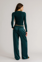 Brynn Pull On Silk Pant - Sacramento