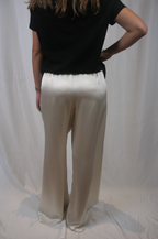 Brynn Pull On Silk Pant - Gardenia