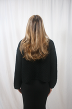 Charlene Cropped Welt Pocket Jacket - Black