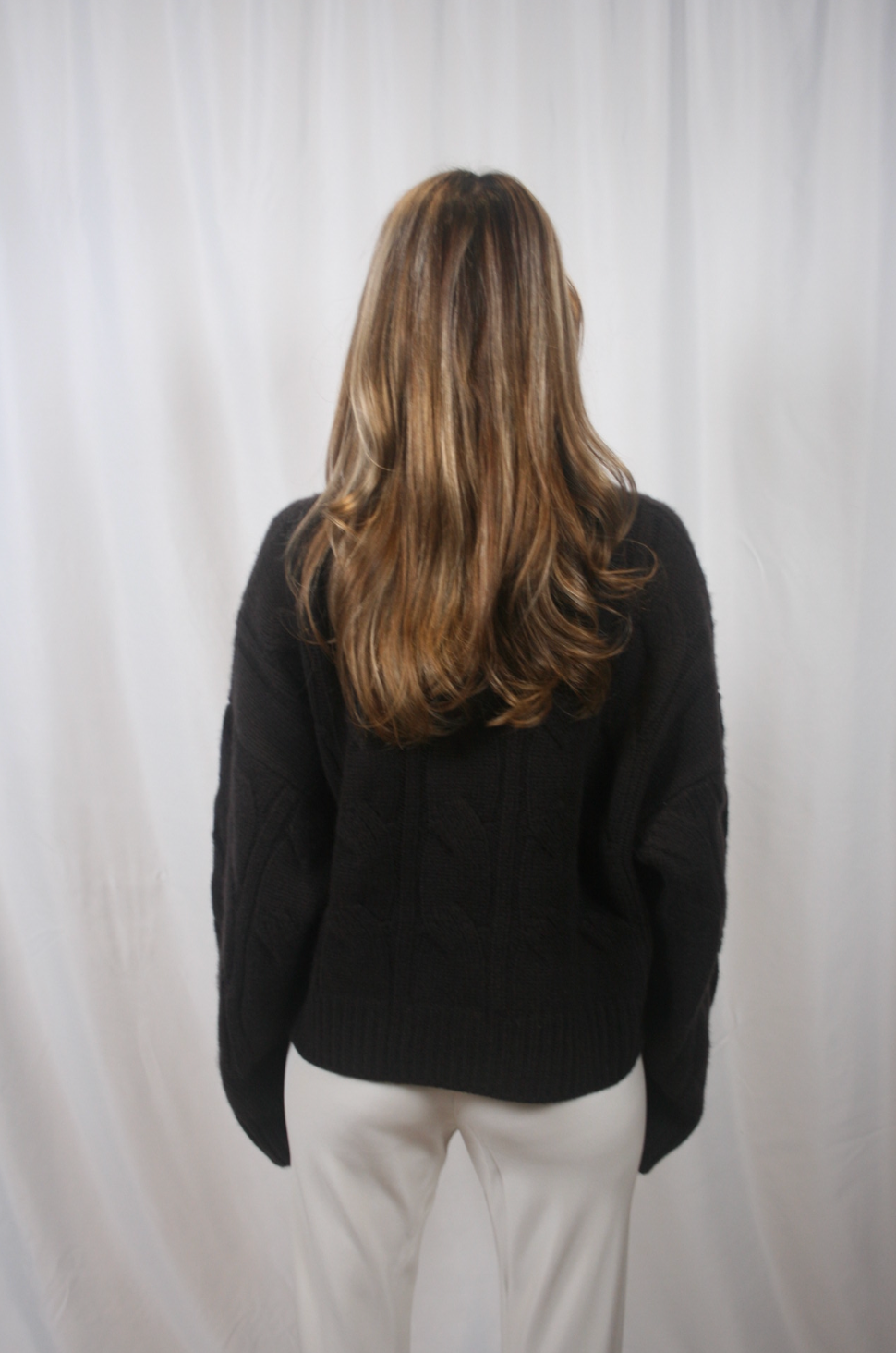 Tristan Crewneck Cable Pullover - Oak Tree