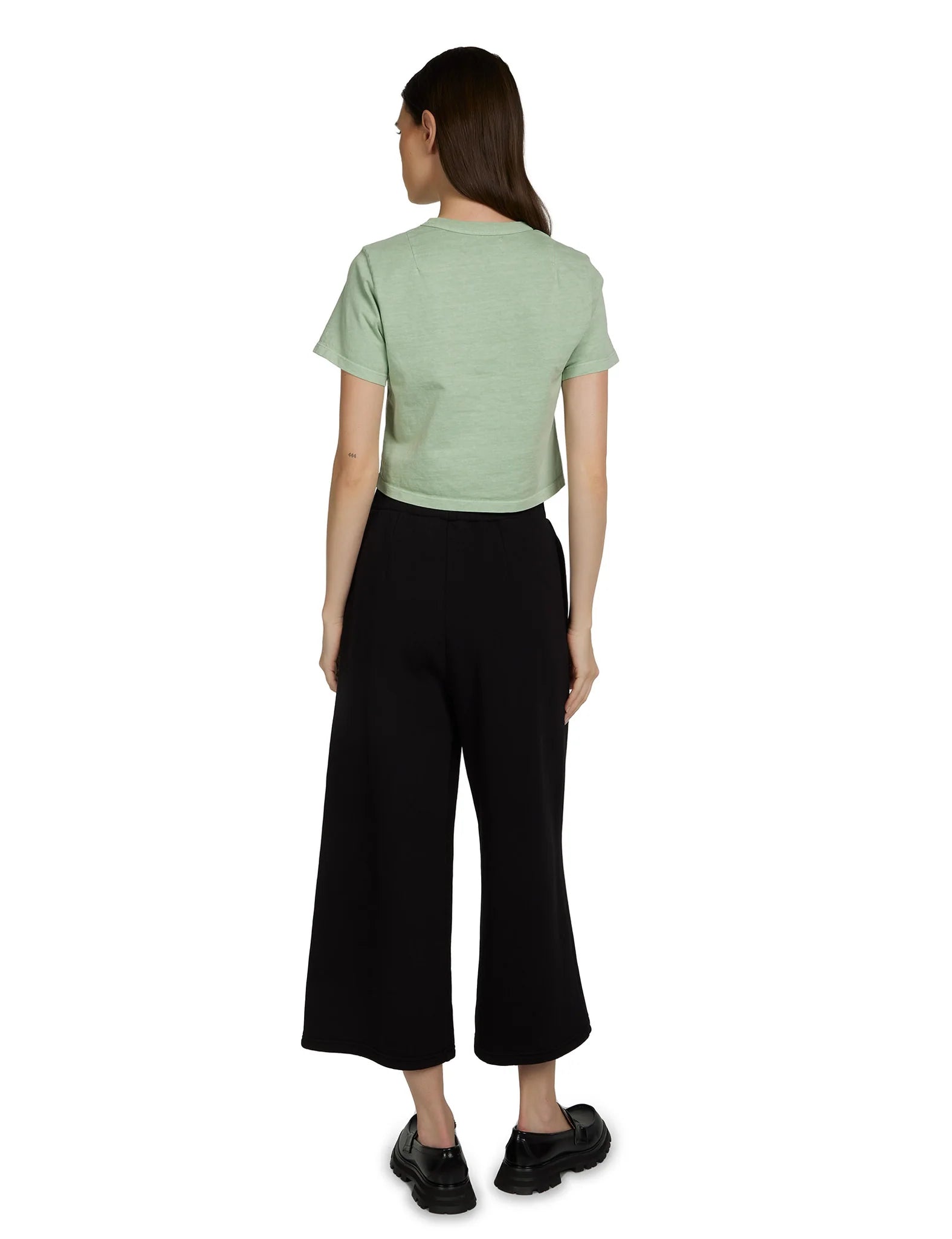 Daria Crop Tee - Washed Mint Chip