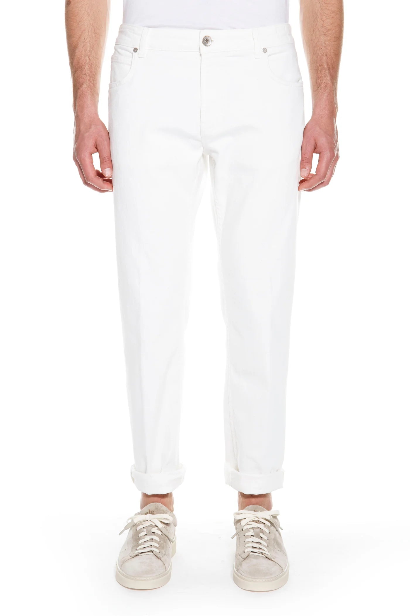 Eleventy 5 Pocket Denim Pant - White