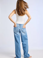 Lizzie Mid Rise Slouchy - Pacific