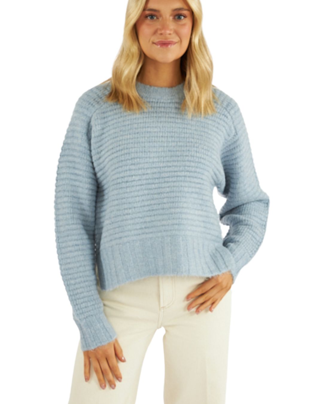 Adina Everyday Sweater - Soft Mist