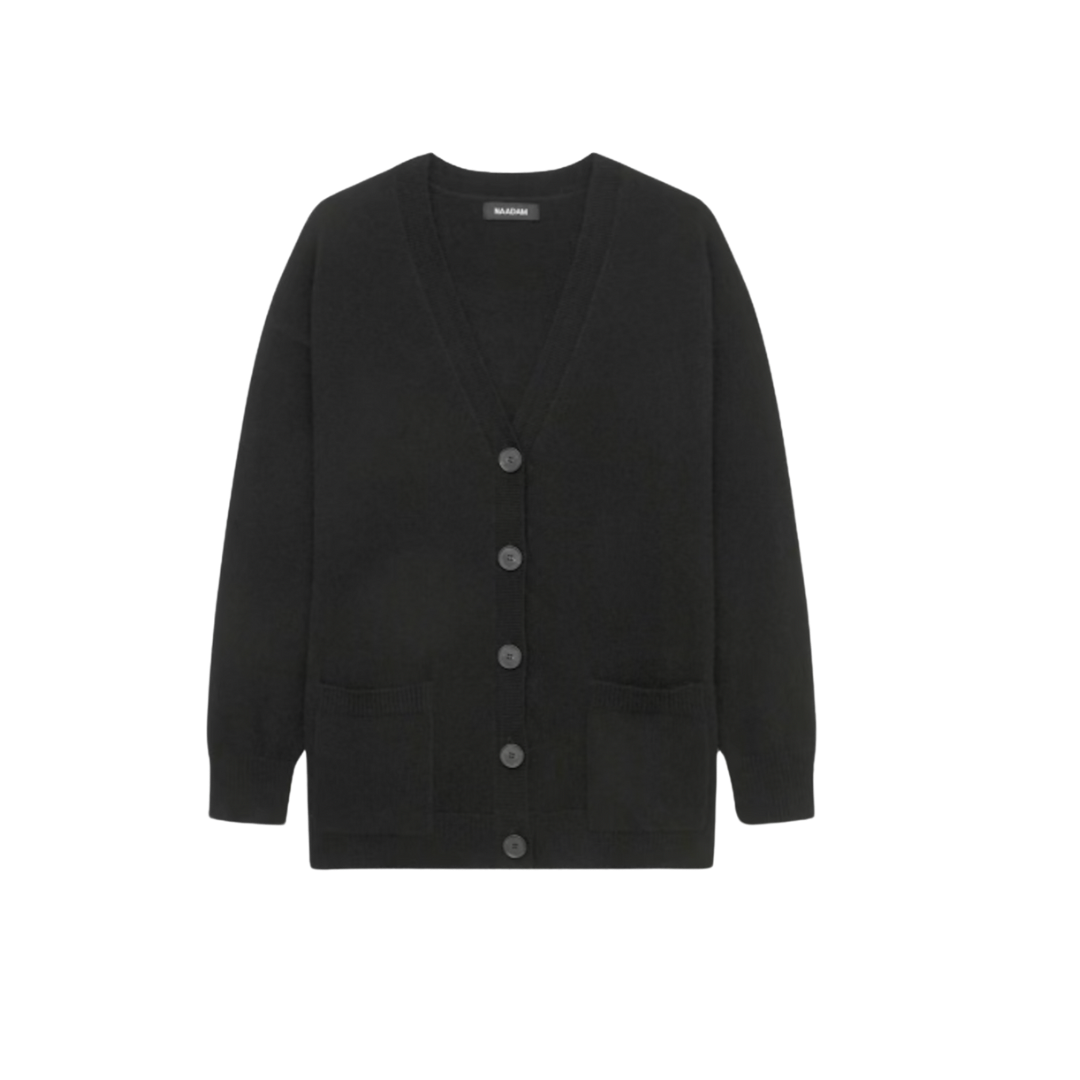 Boyfriend Cardigan- Black