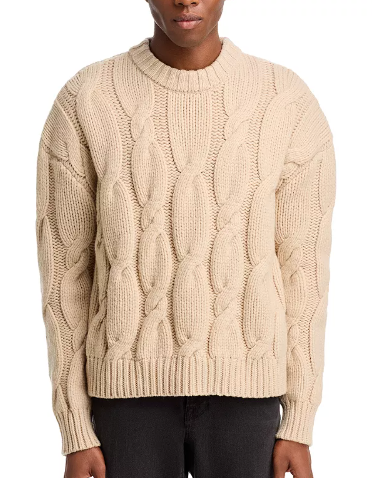 Chunk Cable Sweater - Natural