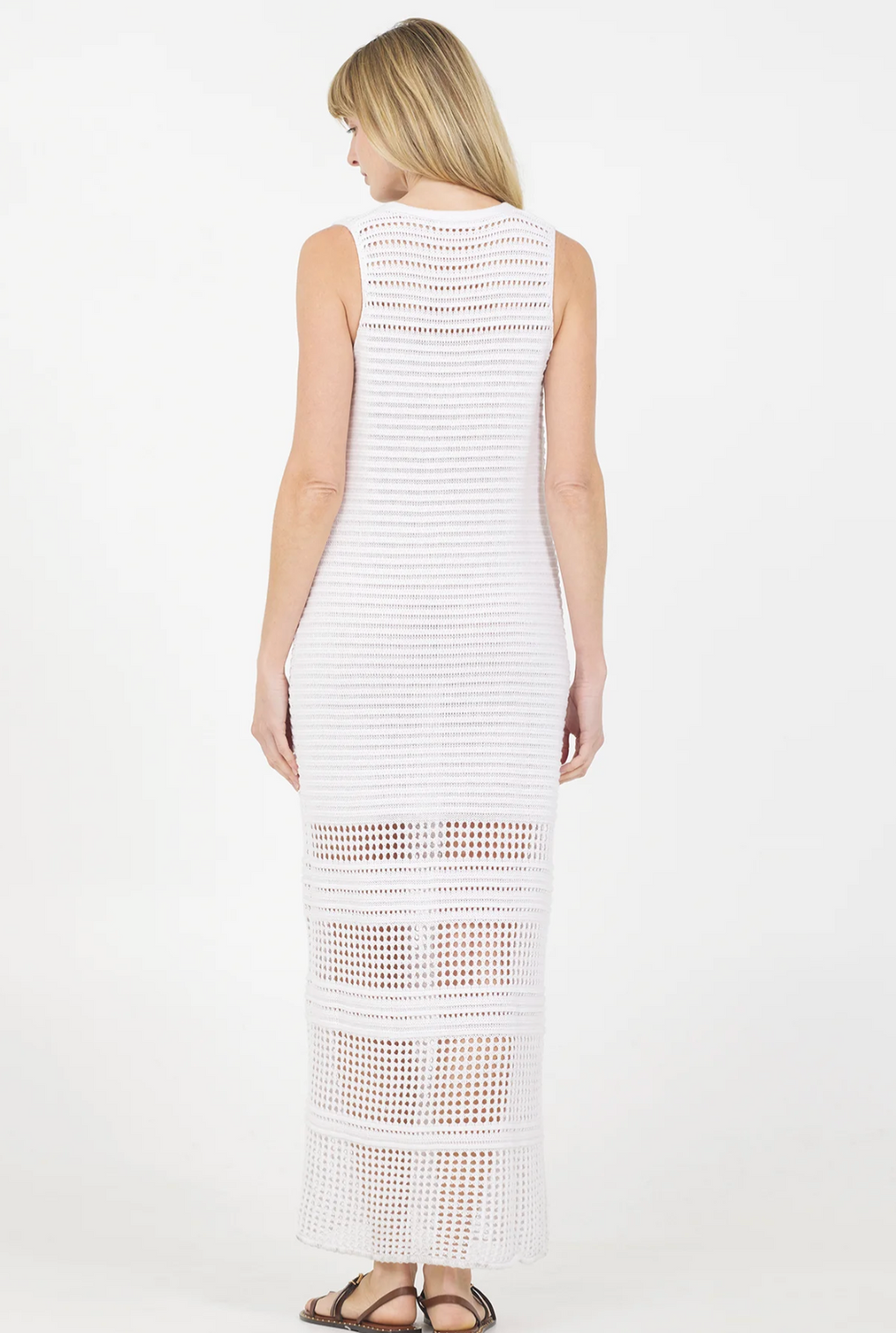 Andrea Sleeveless Dress - White