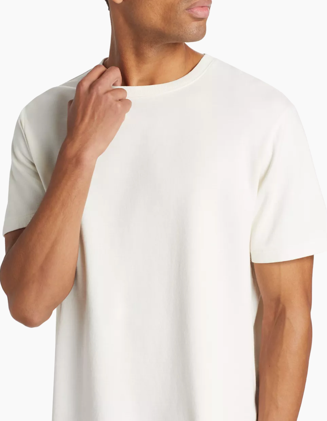 Duo Fold S/S Tee - White Sand