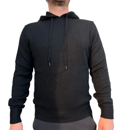 Luxe Cashmere Hoodie - Black