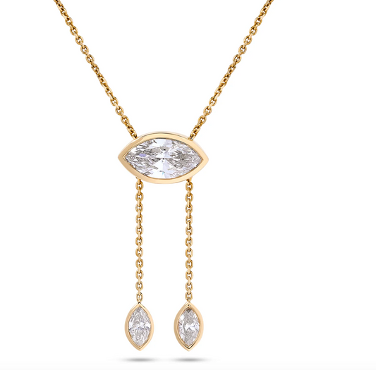 MOVEABLE MARQUISE LARIAT