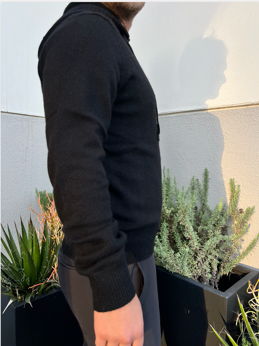 Luxe Cashmere Hoodie - Black